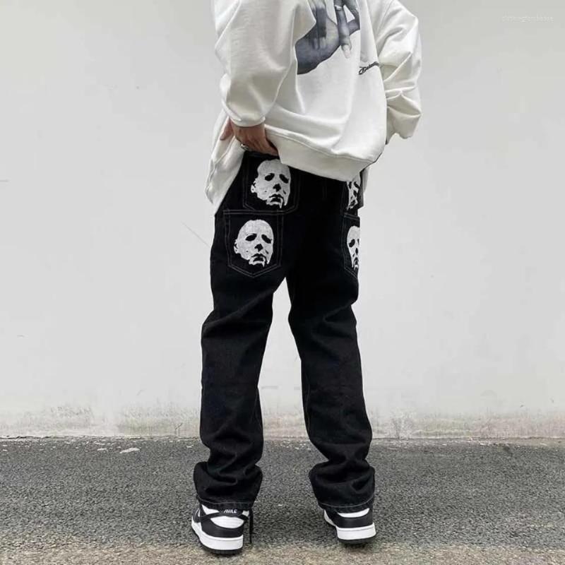 Men' Jeans Trend Ins Loose Large Size Men And Women' Gothic American Y2k Retro Straight Solid Color Head Print Men, Blue
Men' Jeans Trend Ins Loose Large Size Men And Women' Gothic American Y2k Retro Straight Solid Color Head Print Men, Blue