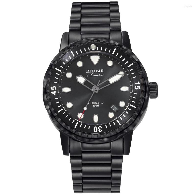 Wristwatches 300M Diver Watches Mens Sports NH35 Automatic Mechanical Watch Vintage 44mm Stainless Steel Sapphire Luminous Wristwatch REDEAR, C4
Wristwatches 300M Diver Watches Mens Sports NH35 Automatic Mechanical Watch Vintage 44mm Stainless Steel Sapphire Luminous Wristwatch REDEAR, C4