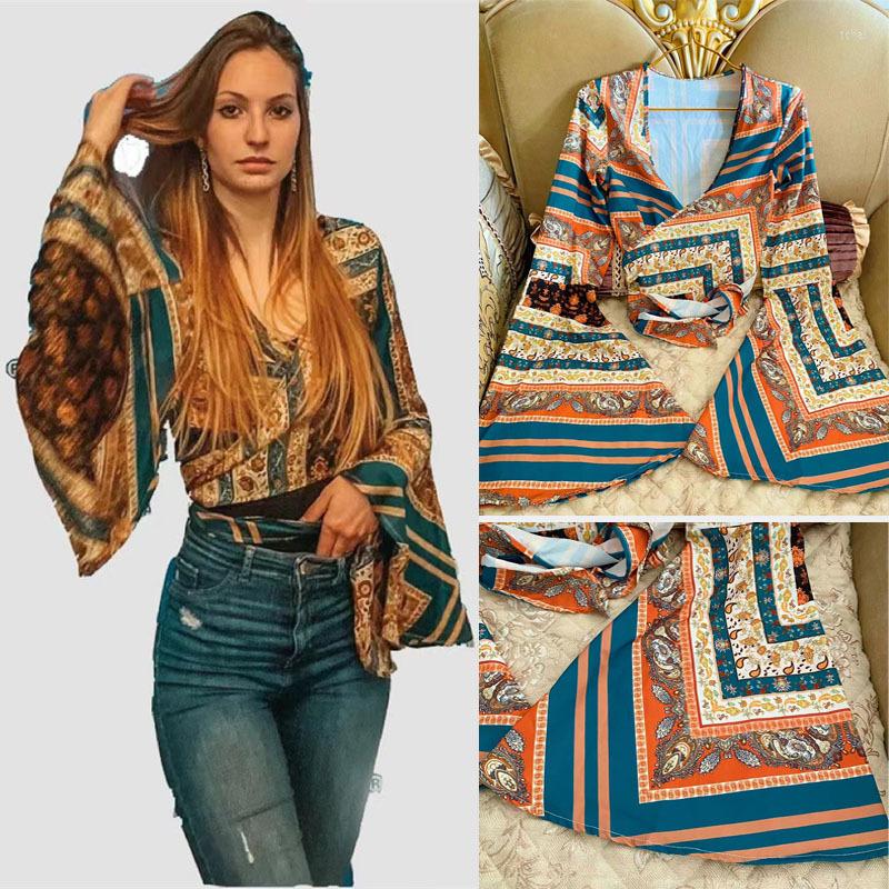 Women' Blouses 2023 Spring And Autumn Printed Trumpet Sleeve Shirt Slim Fit Holiday For Women, Yellow
Women' Blouses 2023 Spring And Autumn Printed Trumpet Sleeve Shirt Slim Fit Holiday For Women, Yellow