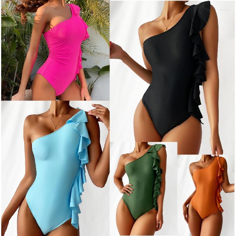 Women' Swimwear European And American Bikini Sexy Siamese Swimsuit Women' Ruffle, Green
Women' Swimwear European And American Bikini Sexy Siamese Swimsuit Women' Ruffle, Green