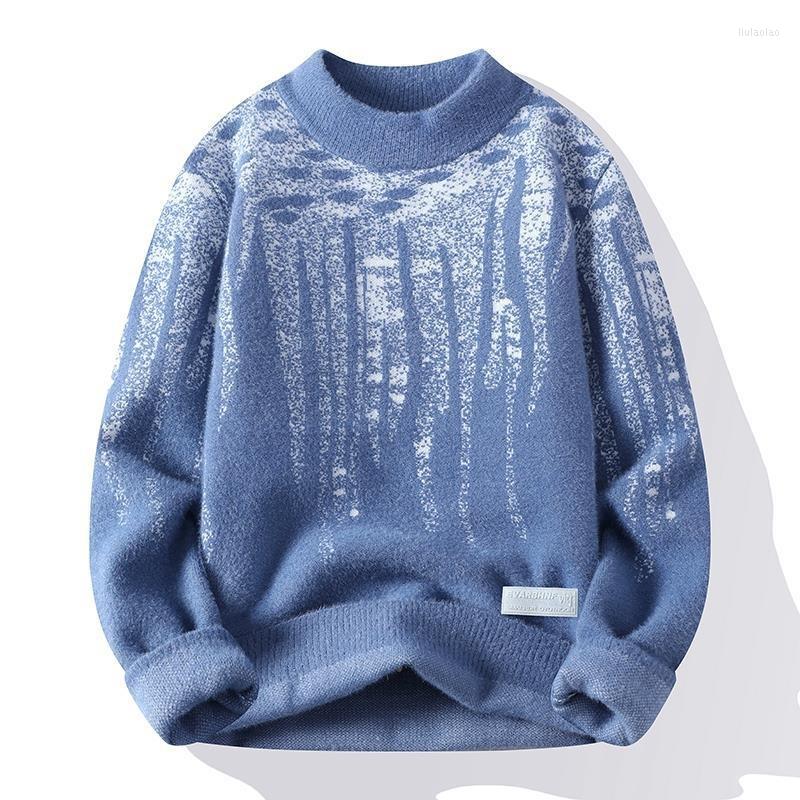 Men's Sweaters #5931 Black White Blue Mohair Sweater Men Warm Pullover Knitted Male Long Sleeve Korean Fashion Knitwear Man
Men's Sweaters #5931 Black White Blue Mohair Sweater Men Warm Pullover Knitted Male Long Sleeve Korean Fashion Knitwear Man