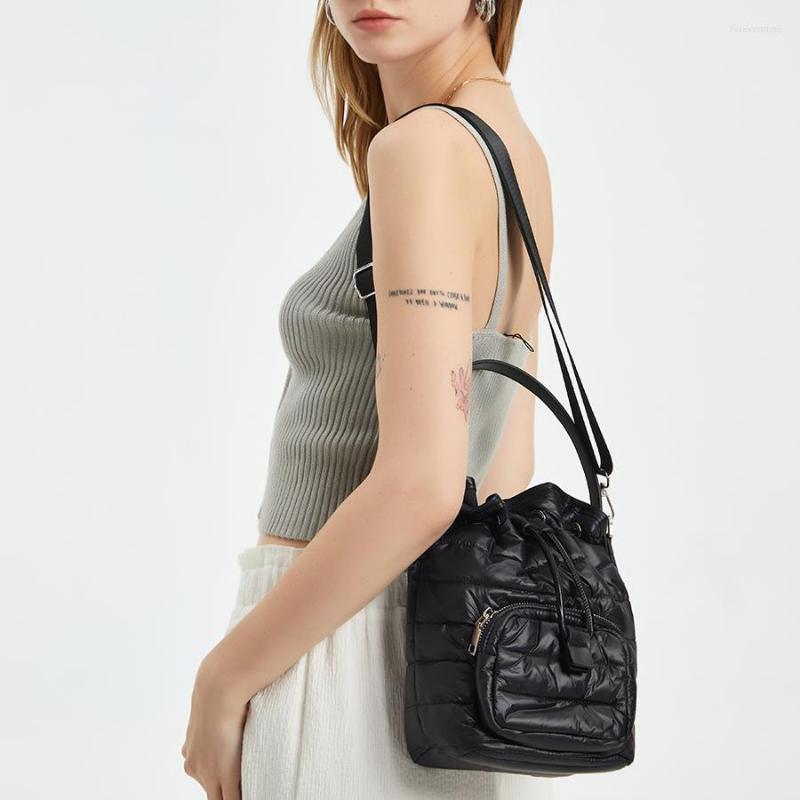 Evening Bags Nylon Padded Drawstring Bucket Bag Women's Shoulder Crossbody Winter Handbags Female Retro Round Top-Handle Purses Ins, Khaki
Evening Bags Nylon Padded Drawstring Bucket Bag Women's Shoulder Crossbody Winter Handbags Female Retro Round Top-Handle Purses Ins, Khaki