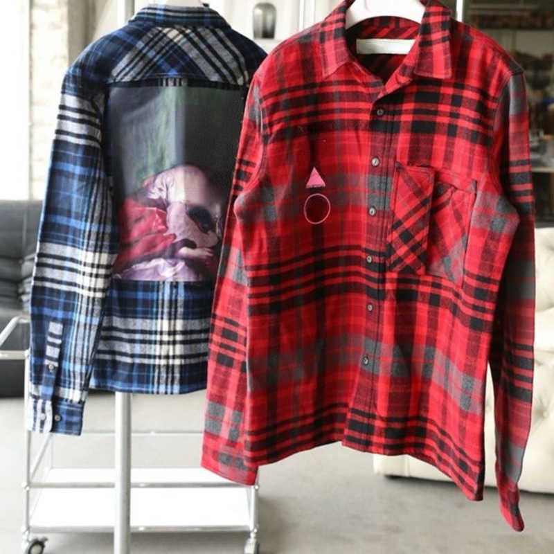 Men's Oversized jacket designer shirts spring and autumn Button Down Shirt Classic Plaid Jackets Women's Back Printed Top Hip Hop Casual Cardigan Coats flannel shirt, Red
Men's Oversized jacket designer shirts spring and autumn Button Down Shirt Classic Plaid Jackets Women's Back Printed Top Hip Hop Casual Cardigan Coats flannel shirt, Red