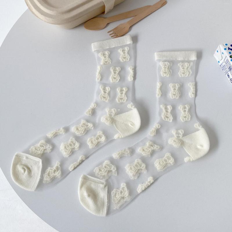 Women Socks 1Pair Japanese Korea Style Women's Casual Creative Transparent Silk Trend Cartoon Little Bear Ultrathin Glass
Women Socks 1Pair Japanese Korea Style Women's Casual Creative Transparent Silk Trend Cartoon Little Bear Ultrathin Glass