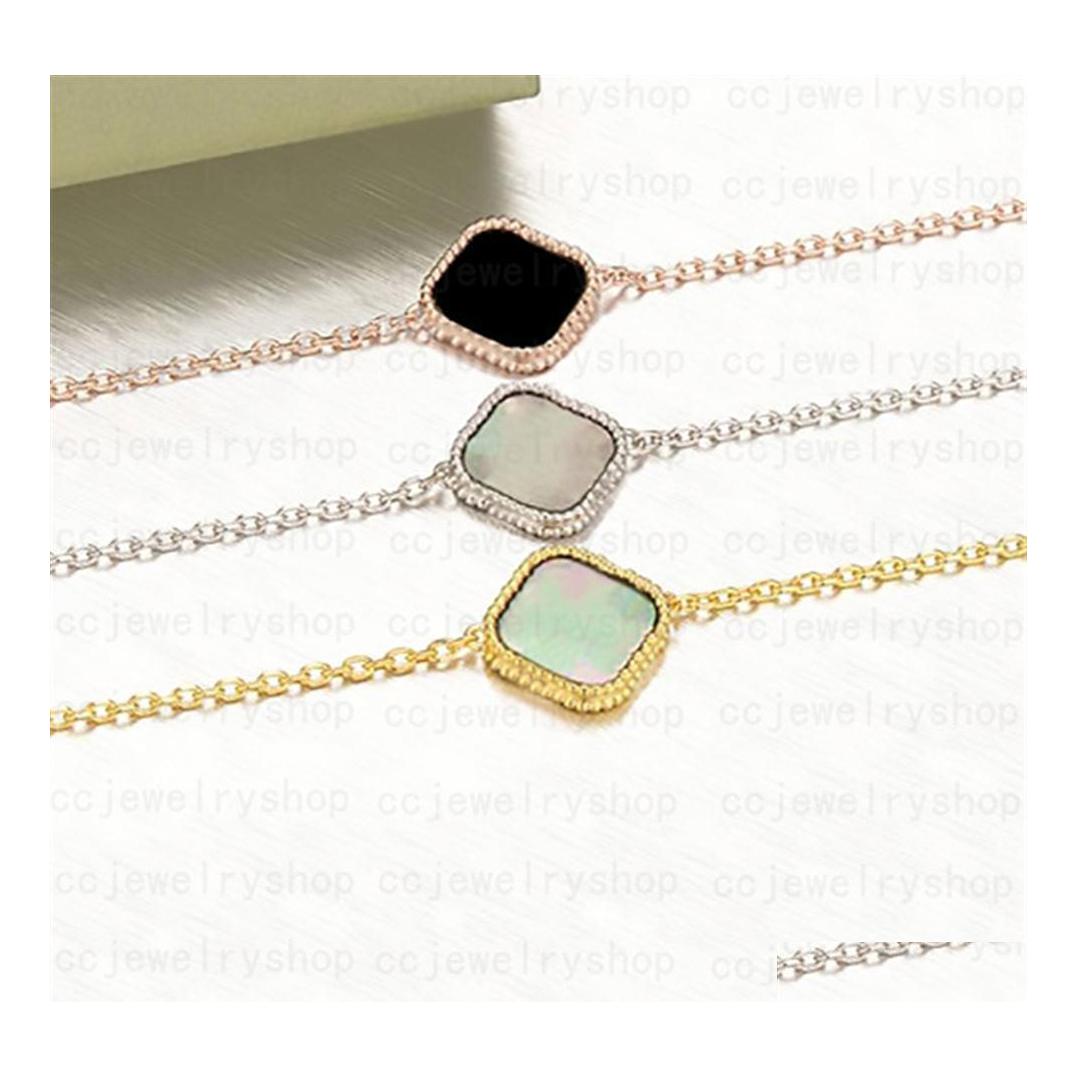 Charm Bracelets Classic Fashion 4/Four Leaf Clover Single Flower Pendant Chain 18K Gold Agate Shell Motherofpearl For Women Girl161N Otmxj
Charm Bracelets Classic Fashion 4/Four Leaf Clover Single Flower Pendant Chain 18K Gold Agate Shell Motherofpearl For Women Girl161N Otmxj