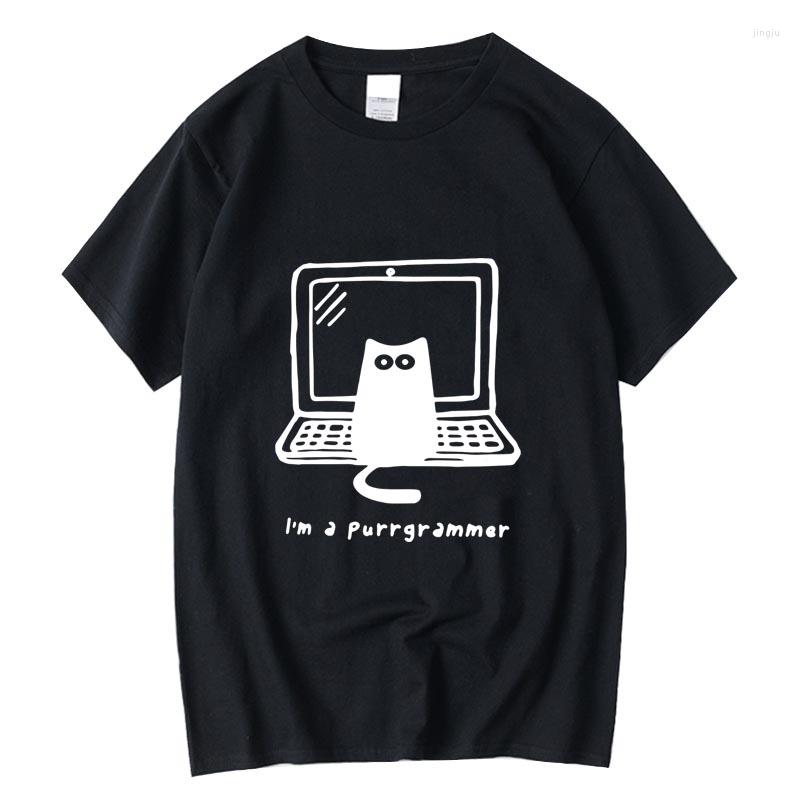 Men's T Shirts XIN YI Men's T-shirt High Quality Cotton Funny Cat Programmer Printed Casual Loose Cool Men Shirt O-neck Male Tops, Black-2018774
Men's T Shirts XIN YI Men's T-shirt High Quality Cotton Funny Cat Programmer Printed Casual Loose Cool Men Shirt O-neck Male Tops, Black-2018774