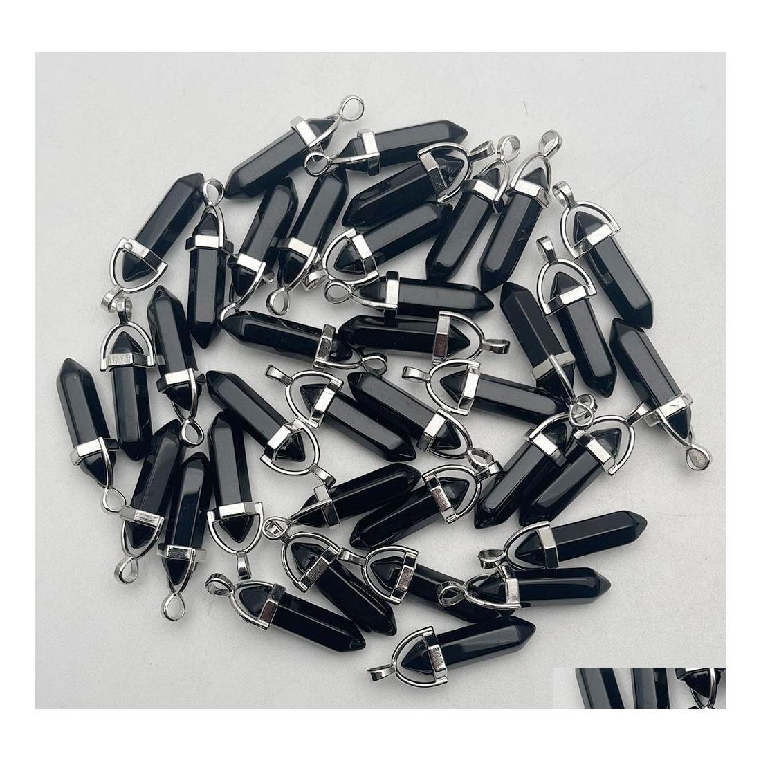 Charms Natural Stone Crystal Pillar Black Onyx Opal Rose Quartz Chakra Pendants For Jewelry Making Diy Necklace Earrings Drop Delive Dh3Zr
Charms Natural Stone Crystal Pillar Black Onyx Opal Rose Quartz Chakra Pendants For Jewelry Making Diy Necklace Earrings Drop Delive Dh3Zr
