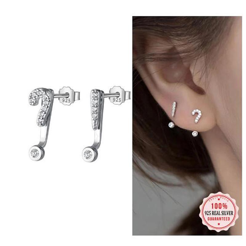 Stud Earrings Real 925 Sterling Silver Fashion Sweet Asymmetric Mark CZ For Women Wedding Party Fine Jewelry DB025Stud
Stud Earrings Real 925 Sterling Silver Fashion Sweet Asymmetric Mark CZ For Women Wedding Party Fine Jewelry DB025Stud
