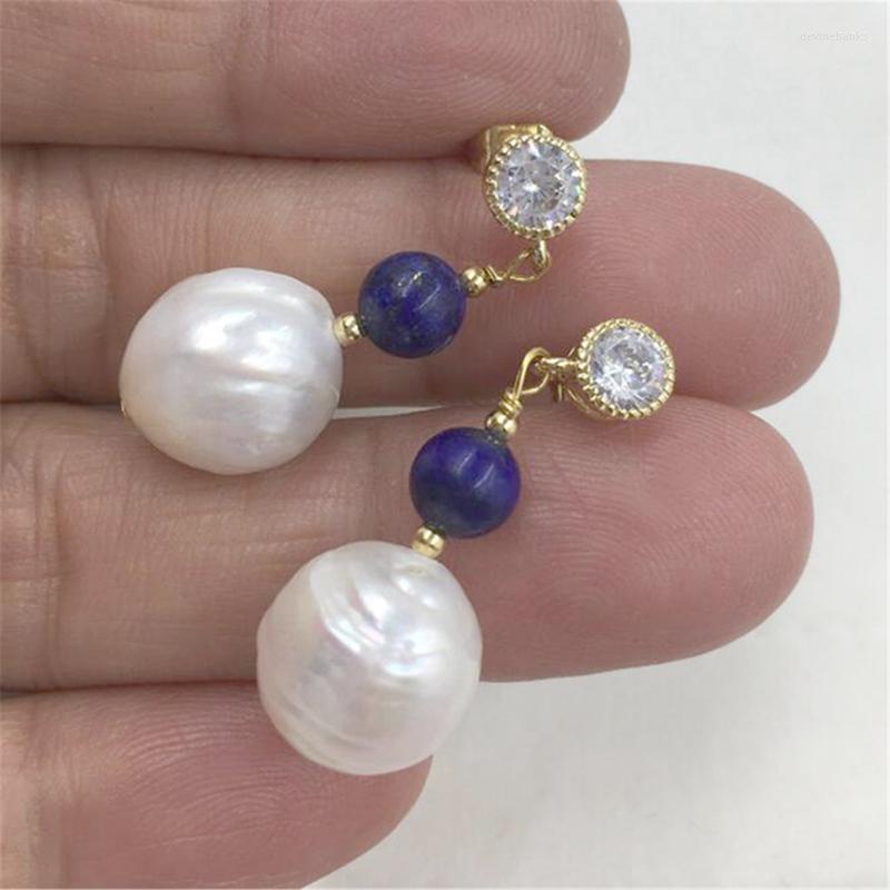 Dangle Earrings 13-14mm White Baroque Pearl 18K Ear Stud Natural South Sea Grace Handmade Creamy
Dangle Earrings 13-14mm White Baroque Pearl 18K Ear Stud Natural South Sea Grace Handmade Creamy