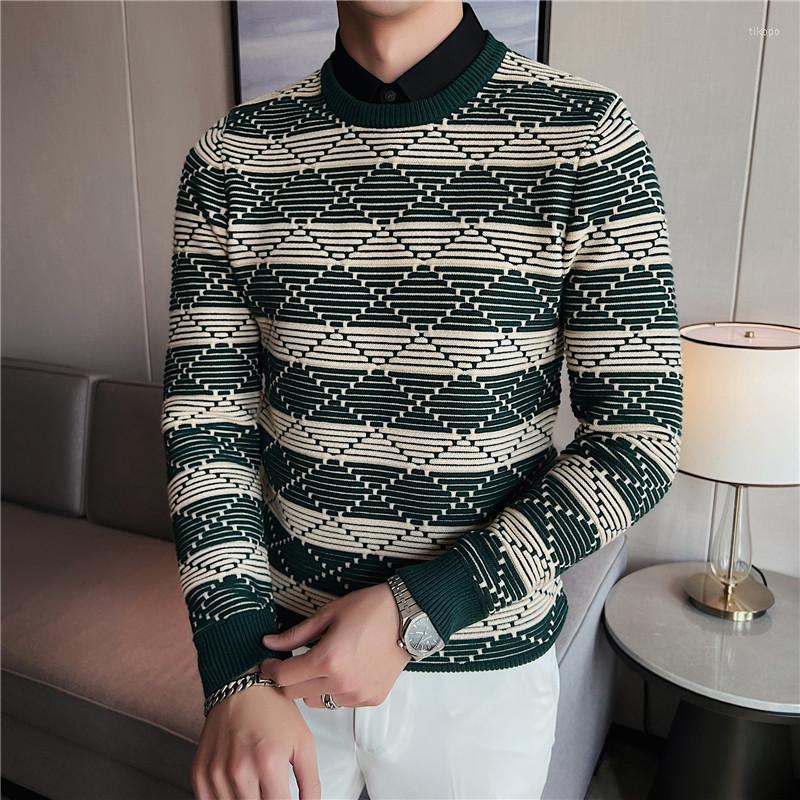 Men's Sweaters Superior Color Contrast Diamond Check Shirt Neck Sweater For Men's Autumn And Winter Fashion Jacquard Casual Pullover Men, Black
Men's Sweaters Superior Color Contrast Diamond Check Shirt Neck Sweater For Men's Autumn And Winter Fashion Jacquard Casual Pullover Men, Black
