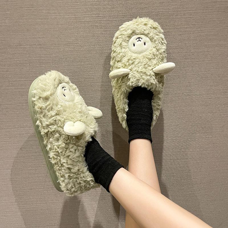 Sandals Fuzzy Lamb Slippers Cute Warm Cozy Shoes Animal Shape Slip-on For Women Girl Winter Supply XRQ88, Milky white
Sandals Fuzzy Lamb Slippers Cute Warm Cozy Shoes Animal Shape Slip-on For Women Girl Winter Supply XRQ88, Milky white