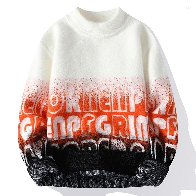 Men's Sweaters #5866 Gradient Color Mens Letters Harajuku Streetwear Pullover Man O-neck Tight Knitwear Men's Korean Fashion, Green
Men's Sweaters #5866 Gradient Color Mens Letters Harajuku Streetwear Pullover Man O-neck Tight Knitwear Men's Korean Fashion, Green