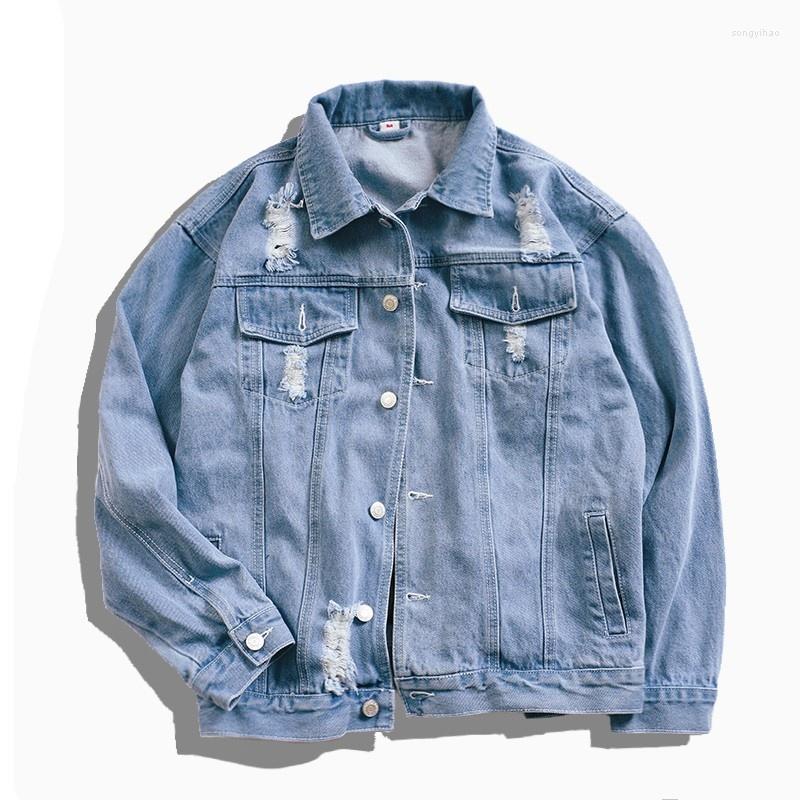 Men' Jackets Harajuku Fashion Men Hip Hop Denim Funny Dog Printed Broken Hole Jean Jacket Autumn Streetwear BF Style Coat Male Clothes, Blue
Men' Jackets Harajuku Fashion Men Hip Hop Denim Funny Dog Printed Broken Hole Jean Jacket Autumn Streetwear BF Style Coat Male Clothes, Blue