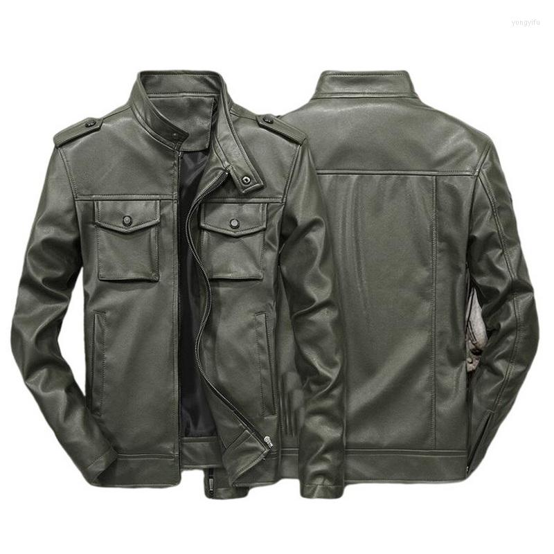 Men's Fur Men's Leather Jacket Stand-Up Collar Spring Autumn PU Young Men M-6XL, Green
Men's Fur Men's Leather Jacket Stand-Up Collar Spring Autumn PU Young Men M-6XL, Green
