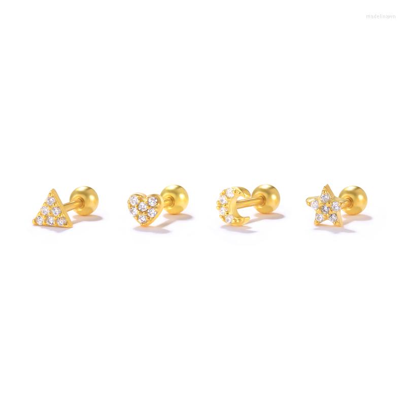 Stud Earrings CANNER 4pieces/set 925 Sterling Silver Small Star Moon Heart Ear For Women Cubic Zirconia Piercing Earings Jewelry
Stud Earrings CANNER 4pieces/set 925 Sterling Silver Small Star Moon Heart Ear For Women Cubic Zirconia Piercing Earings Jewelry