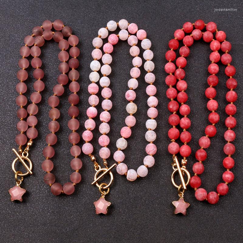Pendant Necklaces Fashion Bohemia Jewelry Pink Natural Stones With Star Women Short Necklace Gift Dropship
Pendant Necklaces Fashion Bohemia Jewelry Pink Natural Stones With Star Women Short Necklace Gift Dropship
