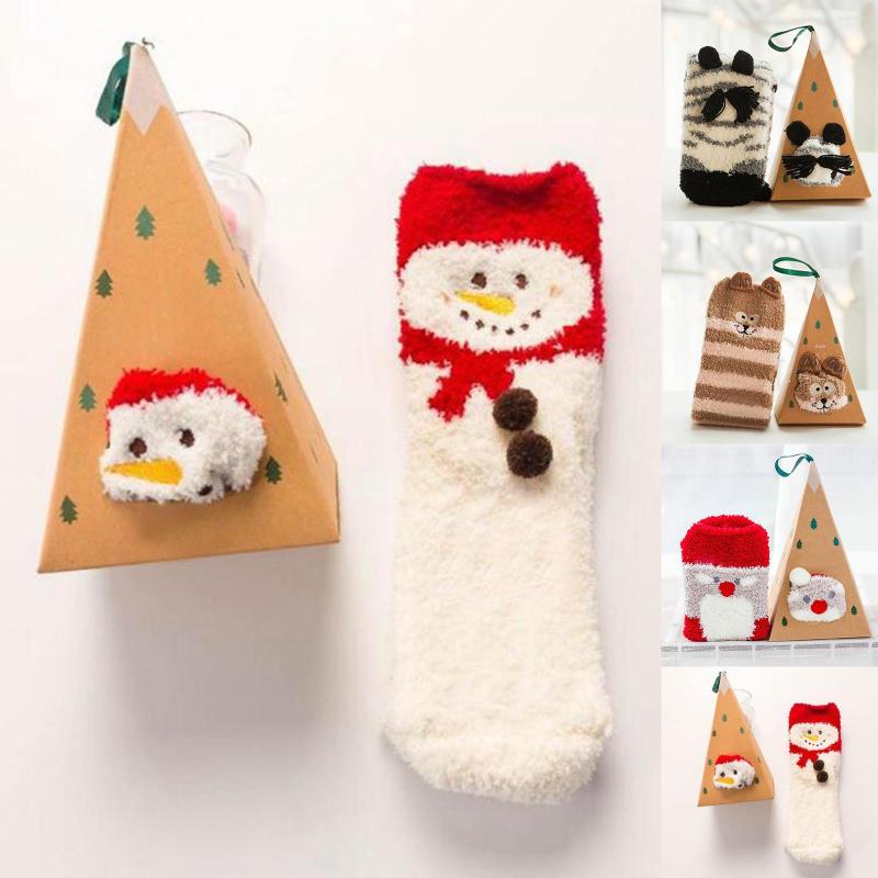 Women Socks Fun Cute 3D Animal With Gift Box Coral Fleece Winter Thickened Cartoon Embroidery Floor Christmas
Women Socks Fun Cute 3D Animal With Gift Box Coral Fleece Winter Thickened Cartoon Embroidery Floor Christmas