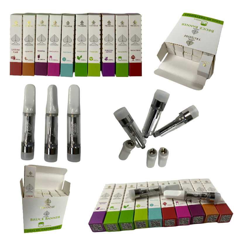 Trudose Carts 1ml 0.8ml Atomizers Vape Cartridges Packaging Empty Dab Pen Vaporizers E Cigarette Carts Ceramic Coil Cartridge 510 Thread Starter Kit
Trudose Carts 1ml 0.8ml Atomizers Vape Cartridges Packaging Empty Dab Pen Vaporizers E Cigarette Carts Ceramic Coil Cartridge 510 Thread Starter Kit