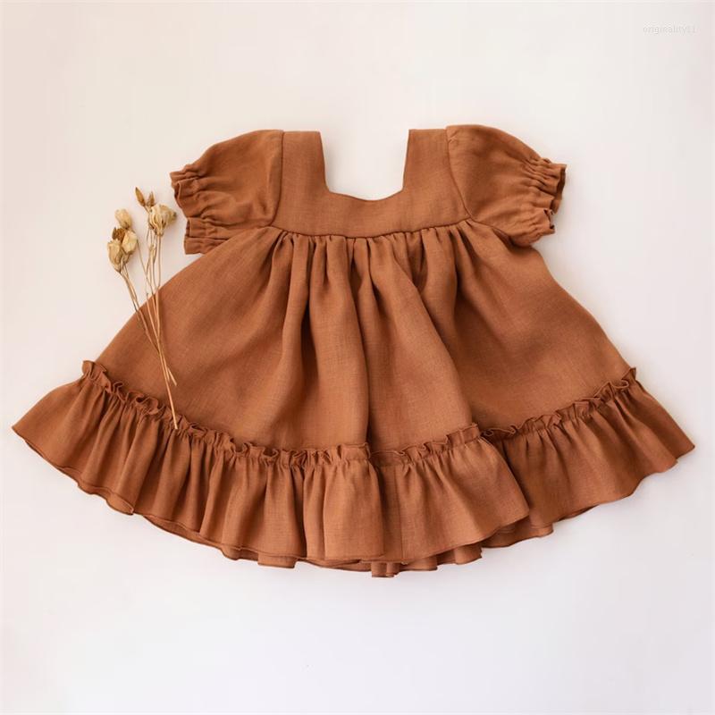 Girl Dresses Vintage Baby Dress Summer Linen Cotton Ruffles Kids For Girls 1-5Years Clothes Toddler Clothing, No.1
Girl Dresses Vintage Baby Dress Summer Linen Cotton Ruffles Kids For Girls 1-5Years Clothes Toddler Clothing, No.1