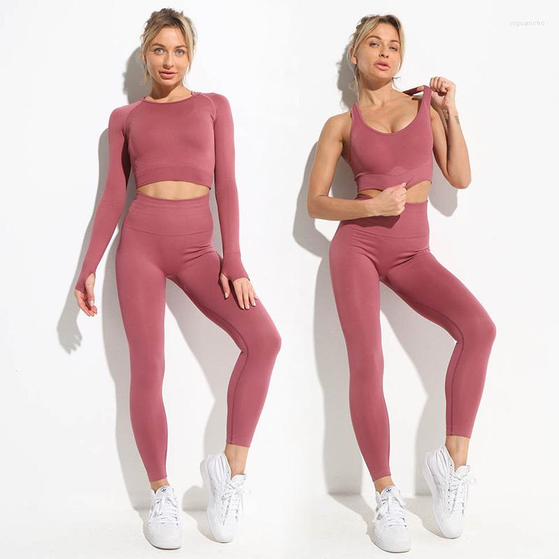 Active Sets Seamless Women Yoga Set Fitness Clothes Sports Suit Crop Top High Waist Workout Leggings Running Long Sleeve Gym Sportswear, 2pcs fuchsia14
Active Sets Seamless Women Yoga Set Fitness Clothes Sports Suit Crop Top High Waist Workout Leggings Running Long Sleeve Gym Sportswear, 2pcs fuchsia14