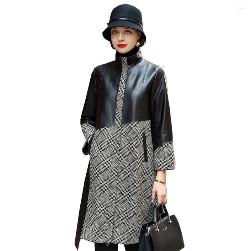 Women's Leather Genuine Sheepskin Suede Coat Spring Summer Women Outerwear Overcoat LF2313BM, Black
Women's Leather Genuine Sheepskin Suede Coat Spring Summer Women Outerwear Overcoat LF2313BM, Black