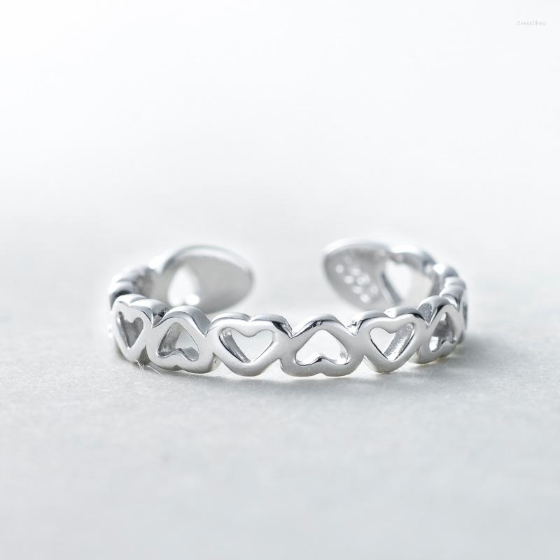 Wedding Rings Genuine Silver Color Love Heart For Women Simple Open Finger Party Vintage Jewelry
Wedding Rings Genuine Silver Color Love Heart For Women Simple Open Finger Party Vintage Jewelry