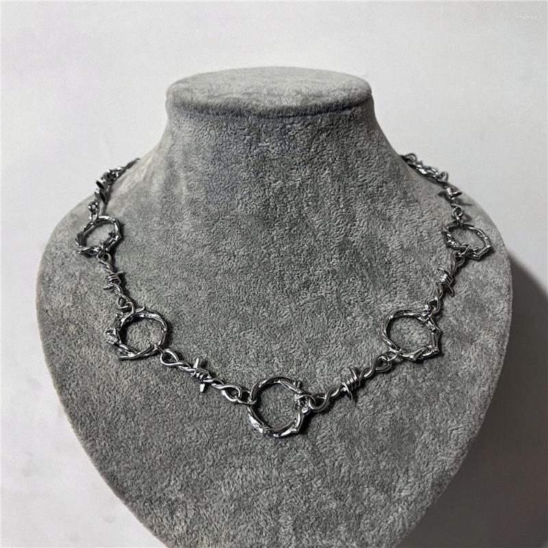 Choker Gothic Thorn Ring For Women Man Fashion Punk Hip Hop Jewelry Accessories Gift Vintage Wire Chain Charm Circle Necklace
Choker Gothic Thorn Ring For Women Man Fashion Punk Hip Hop Jewelry Accessories Gift Vintage Wire Chain Charm Circle Necklace