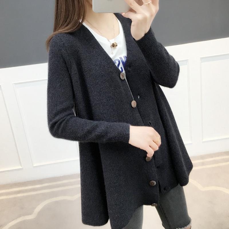 Women' Knits & Tees 2023 Spring Women Knitted Cardigan Sweater Fashion Casual V-neck Long Sleeve Coat Female Loose Bat, Brown 
Women' Knits & Tees 2023 Spring Women Knitted Cardigan Sweater Fashion Casual V-neck Long Sleeve Coat Female Loose Bat, Brown