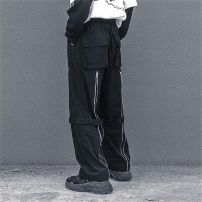 Men' Pants High Street Loose Hip Hop Zipper Design Casual Trousers Wide Leg Straight Dad Men And Women Europe The United State, Black
Men' Pants High Street Loose Hip Hop Zipper Design Casual Trousers Wide Leg Straight Dad Men And Women Europe The United State, Black