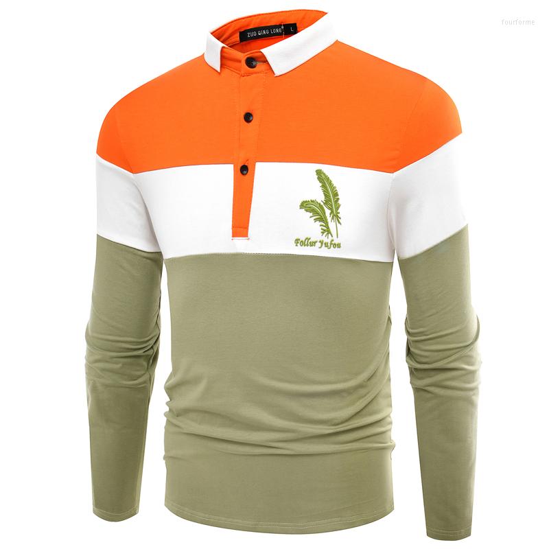 Men' Polos 2023 Autumn Color Matching Lapel Long-sleeved T-shirt Shirt Fashion Printed Cotton Casual, Green
Men' Polos 2023 Autumn Color Matching Lapel Long-sleeved T-shirt Shirt Fashion Printed Cotton Casual, Green