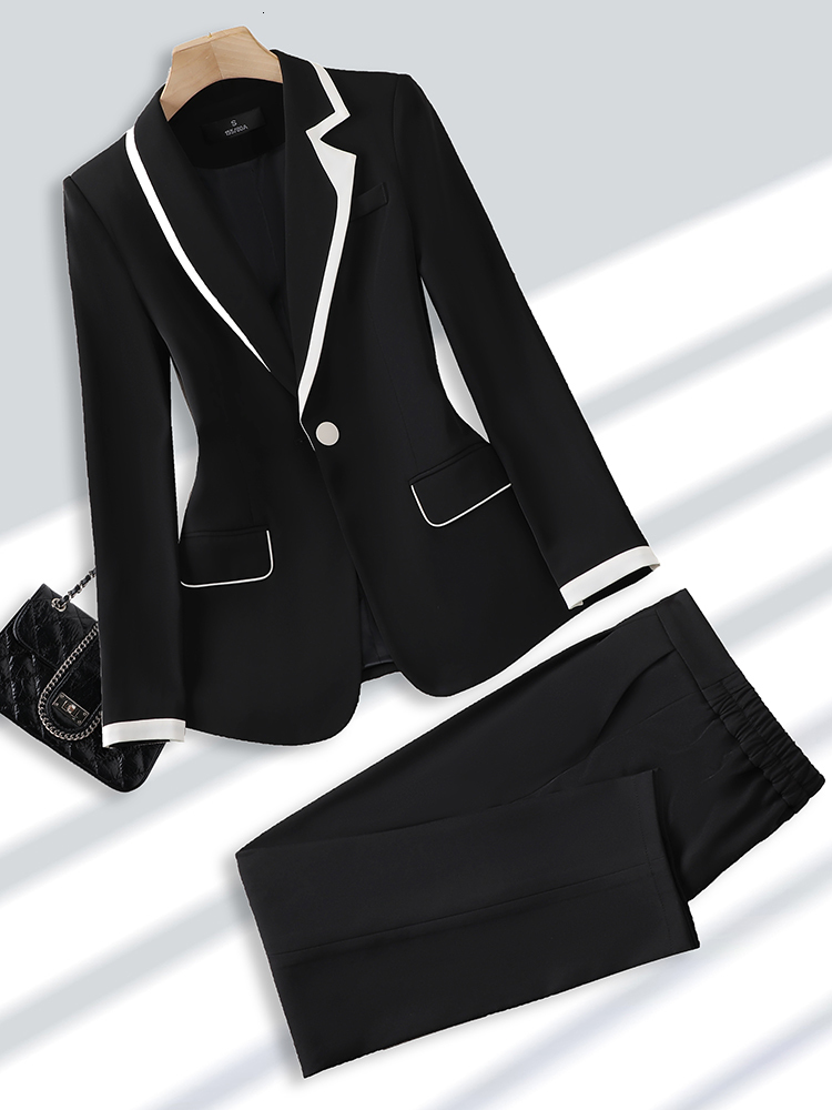 Womens Two Piece Pants Black Khaki 2 Set Ladies Pant Suit Formal Women Office Business Work Wear Blazer And Trouser 230216, Khaki 2 piece set
Womens Two Piece Pants Black Khaki 2 Set Ladies Pant Suit Formal Women Office Business Work Wear Blazer And Trouser 230216, Khaki 2 piece set