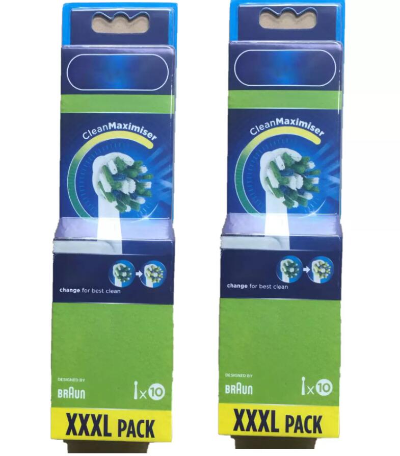 EB50RB-10 Replacement Heads For Electric Toothbrush head 10pcs Per Pack Oral Hygiene Cleaning black/white color