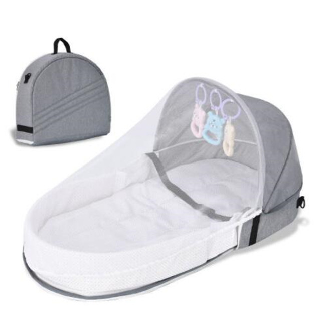 Portable Sleeping Baby Bed Cribs Newborns Nest Travel Beds Foldable Baby Nest Mosquito Net Bassinet Infant Sleeping Basket