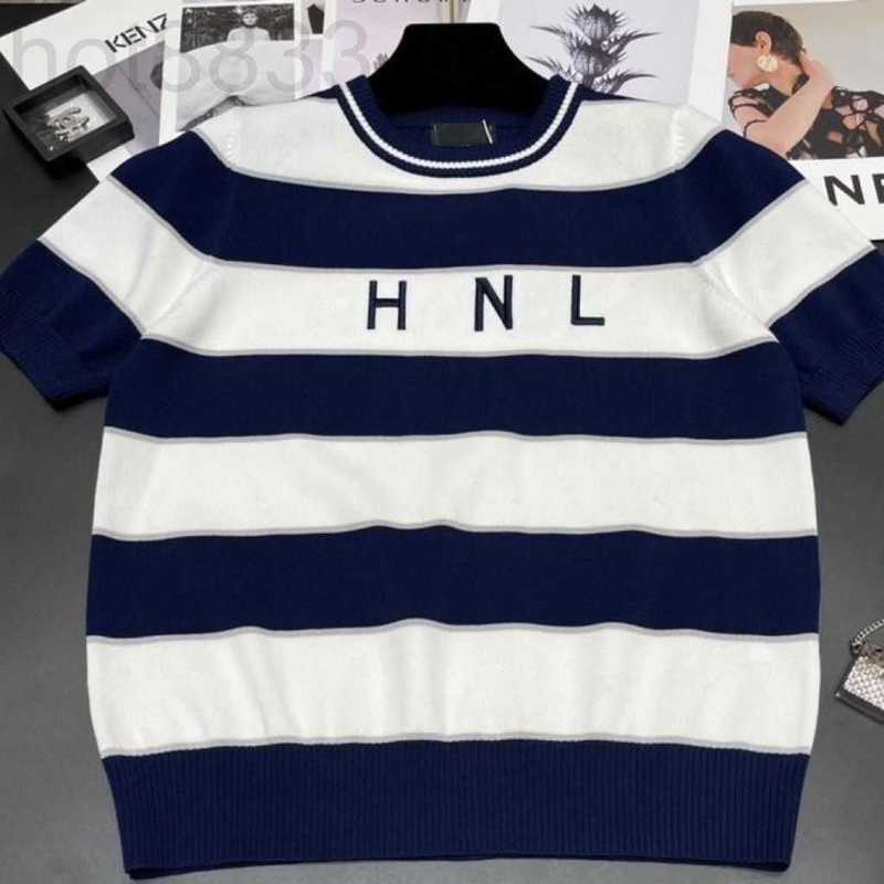 Women' Knits & Tees Designer Fashion Crew Neck Elastic Short Sleeve Wide Stripe Letter Design Clothing Autumn Winter Apparel Size -xl E3I8, Blue
Women' Knits & Tees Designer Fashion Crew Neck Elastic Short Sleeve Wide Stripe Letter Design Clothing Autumn Winter Apparel Size -xl E3I8, Blue