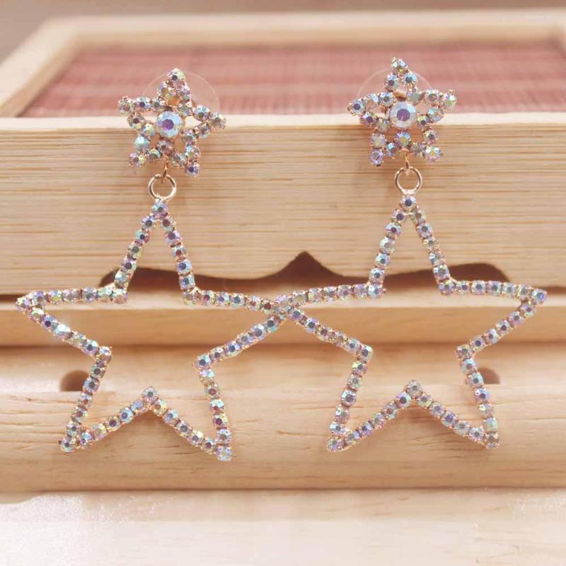 Dangle Earrings Rhinestone Star Shape Long Female Net Red Exaggerated Crystal AB Stone Dangling
Dangle Earrings Rhinestone Star Shape Long Female Net Red Exaggerated Crystal AB Stone Dangling