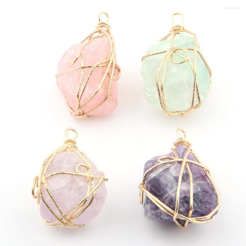 Charms Natural Stone Pendant Irregular Crystal Wire Wrap For Jewelry Making DIY Bracelet Necklace Earring Accessories
Charms Natural Stone Pendant Irregular Crystal Wire Wrap For Jewelry Making DIY Bracelet Necklace Earring Accessories