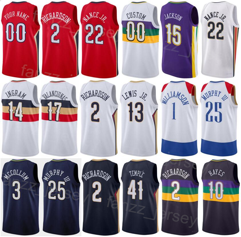 Print Basketball Earned Josh Richardson Jersey 2 Brandon Ingram 14 Jonas Valanciunas 17 Herbert Jones 5 Larry Nance JR 22 Trey Murphy III 25 Garrett Temple 41 Men Kids, Purple
Print Basketball Earned Josh Richardson Jersey 2 Brandon Ingram 14 Jonas Valanciunas 17 Herbert Jones 5 Larry Nance JR 22 Trey Murphy III 25 Garrett Temple 41 Men Kids, Purple