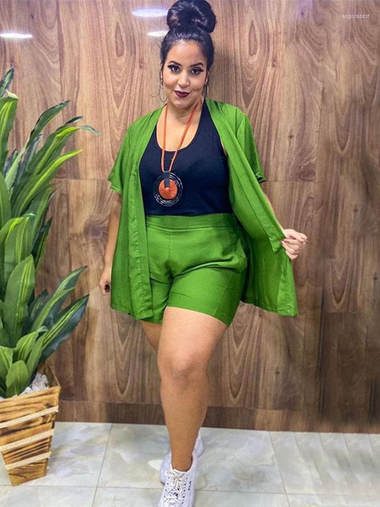 Tracksuits Two Piece Suit Women Summer Clothing Top Cardigan And Shorts Sets Streetwear Plus Size Tracksuit Wholesale Bulk Drop, Green
Tracksuits Two Piece Suit Women Summer Clothing Top Cardigan And Shorts Sets Streetwear Plus Size Tracksuit Wholesale Bulk Drop, Green