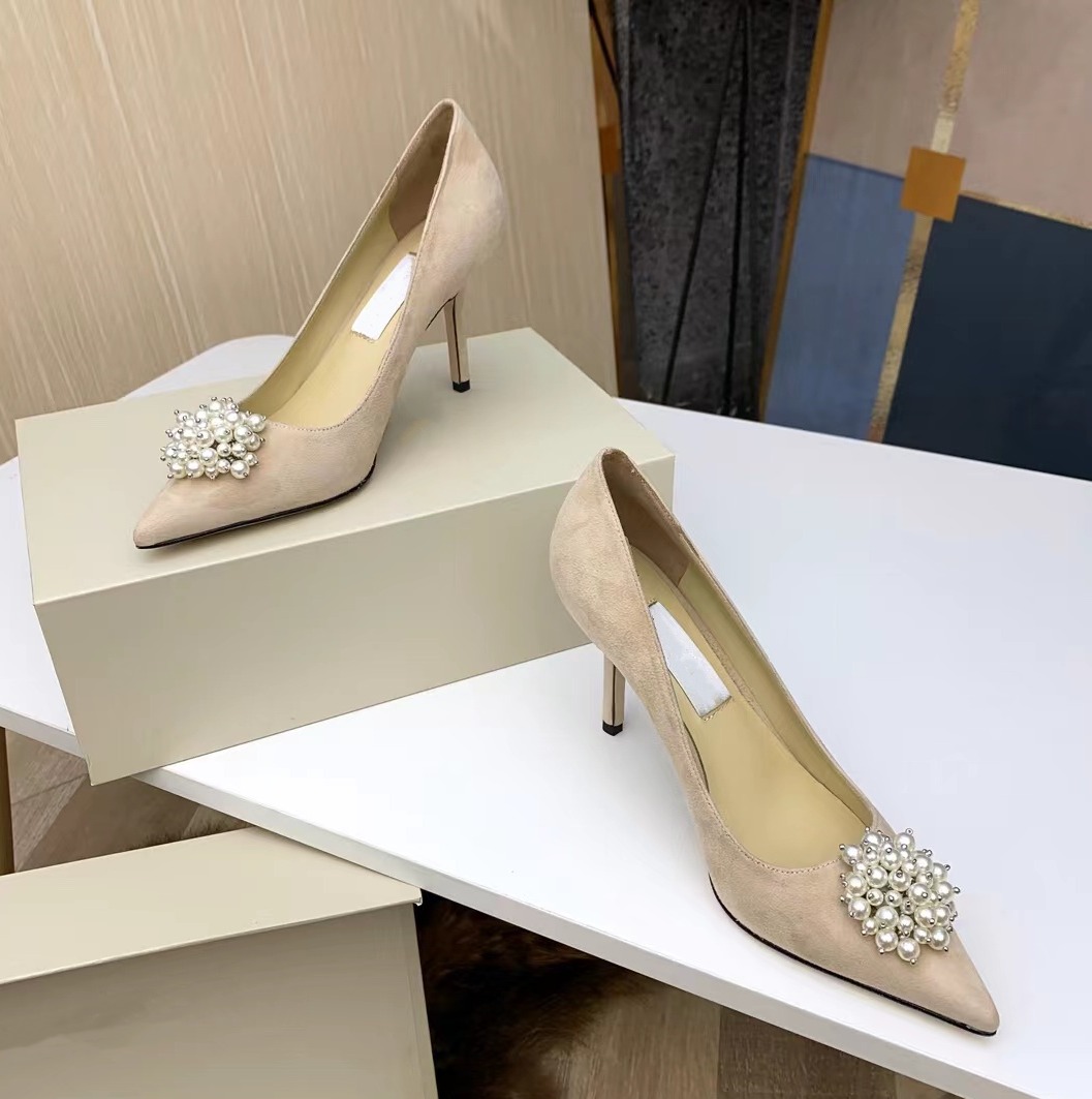 Designer Heels Women Dress Shoes Luxury Maroon Romy Suede Pumps with Pearl Embellishment Stiletto Heel EU35-42 With Box Wedding Party, Black - 60mm
Designer Heels Women Dress Shoes Luxury Maroon Romy Suede Pumps with Pearl Embellishment Stiletto Heel EU35-42 With Box Wedding Party, Black - 60mm