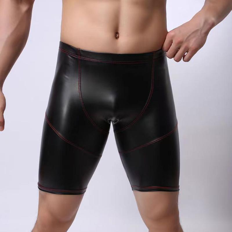 Men's Shorts Men Patent Leather Waterproof Sports Pants Fitness Faux Five Casual Comfortable High Elasticity, Black
Men's Shorts Men Patent Leather Waterproof Sports Pants Fitness Faux Five Casual Comfortable High Elasticity, Black
