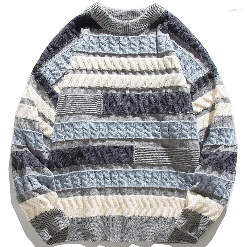 Men's Sweaters 2023 Wavy Stripe Sweater For Men Irregularity Spliced Jacquard Knitwear Pullover Winter Women Oversized Clothing, Blue
Men's Sweaters 2023 Wavy Stripe Sweater For Men Irregularity Spliced Jacquard Knitwear Pullover Winter Women Oversized Clothing, Blue