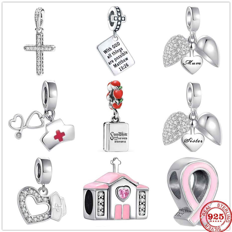 925 Silver Fit Pandora stitch Bead Cross Hospital Nurse Bracelet Charm Beads Dangle DIY Jewelry Accessories228z
925 Silver Fit Pandora stitch Bead Cross Hospital Nurse Bracelet Charm Beads Dangle DIY Jewelry Accessories228z