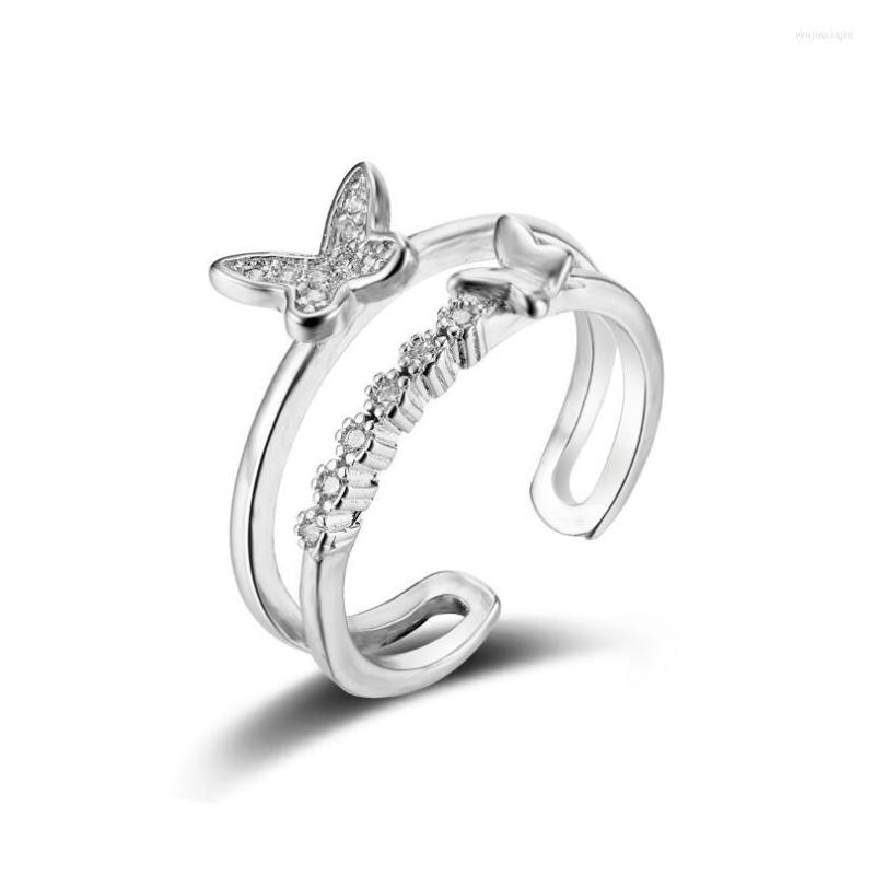 Wedding Rings Shuangshuo Fashion Adjustable Cystal Buttlerfly For Women Opened Couple Ring Animal Jewelry
Wedding Rings Shuangshuo Fashion Adjustable Cystal Buttlerfly For Women Opened Couple Ring Animal Jewelry