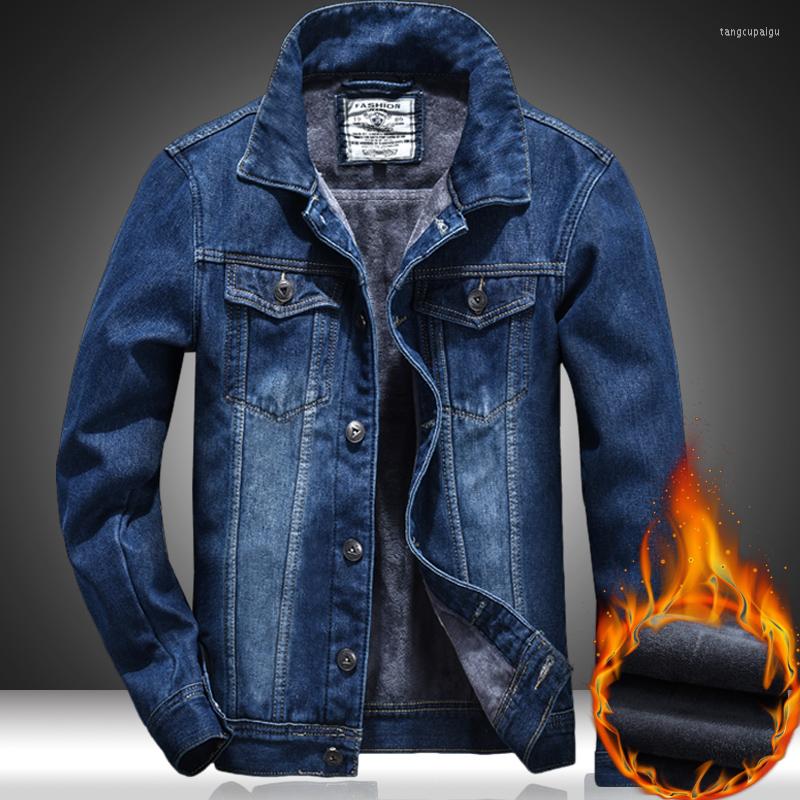 Men's Jackets Winter Men's Denim Jacket Thicken Fleece Warm Coats Fashion Classic Lapel Slim Biker Jeans Outwear Male Brand Clothing, Light blue fleece
Men's Jackets Winter Men's Denim Jacket Thicken Fleece Warm Coats Fashion Classic Lapel Slim Biker Jeans Outwear Male Brand Clothing, Light blue fleece