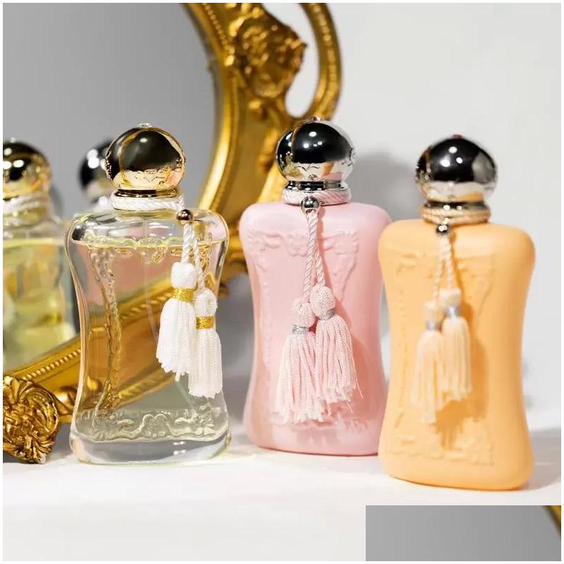 Perfume Bottle Luxury Brand Per 75Ml Delina Cassili Oriana Sedbury Meliora Darcy Parfums De Marly Long Lasting Time Smell Women Frag Dh9My
Perfume Bottle Luxury Brand Per 75Ml Delina Cassili Oriana Sedbury Meliora Darcy Parfums De Marly Long Lasting Time Smell Women Frag Dh9My