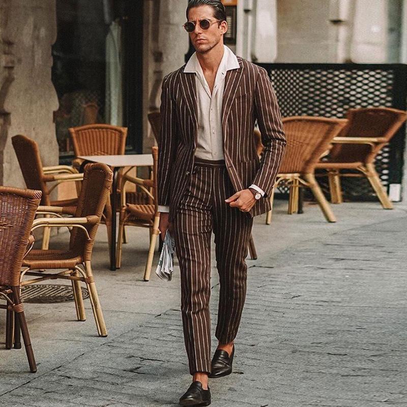Men's Suits & Blazers Brown Smart Casual Stripe Wedding Groom Wear Blazer Custom Made Handsome Party Business Office Work Prom Dre, Blue
Men's Suits & Blazers Brown Smart Casual Stripe Wedding Groom Wear Blazer Custom Made Handsome Party Business Office Work Prom Dre, Blue
