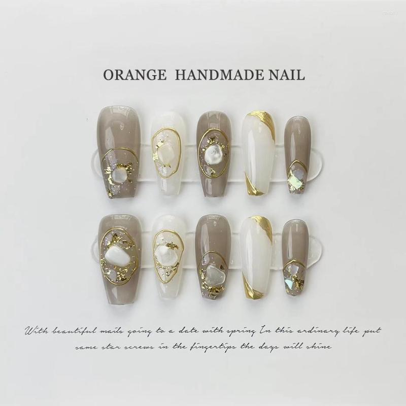 False Nails Handmade Press On Medium Length Coffin French Designed Full Cover Winter Manicuree Wearable Nail Art XS S M L Size, Xs-send tool kit
False Nails Handmade Press On Medium Length Coffin French Designed Full Cover Winter Manicuree Wearable Nail Art XS S M L Size, Xs-send tool kit