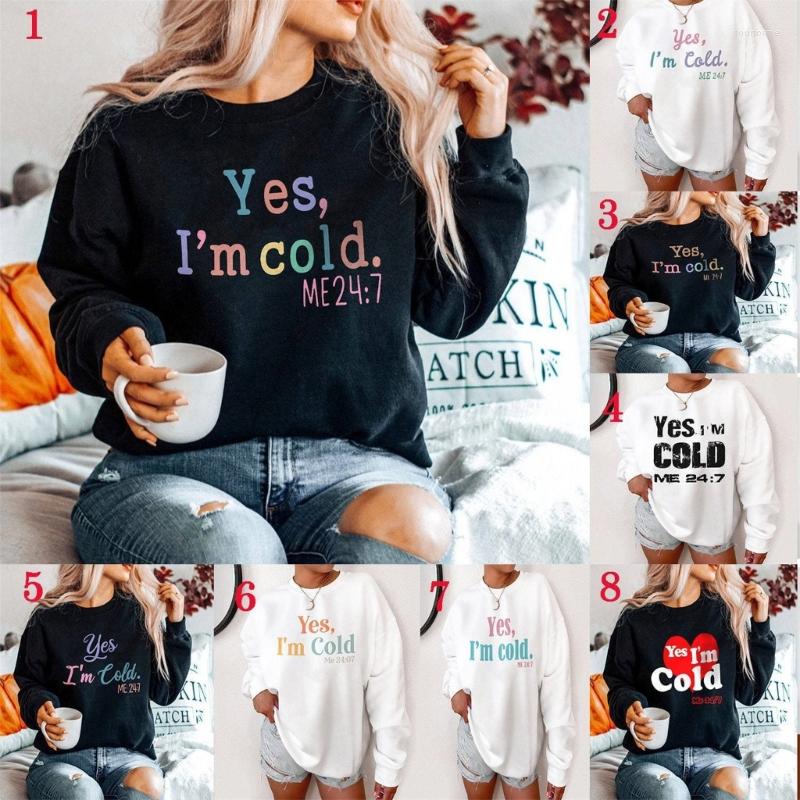 Women' T Shirts Womens Crewneck Sweatshirt Funny Yes Cold Me 24:7 Colorful Printed Graphic Long Sleeve Pullover Top Streetwear
Women' T Shirts Womens Crewneck Sweatshirt Funny Yes Cold Me 24:7 Colorful Printed Graphic Long Sleeve Pullover Top Streetwear
