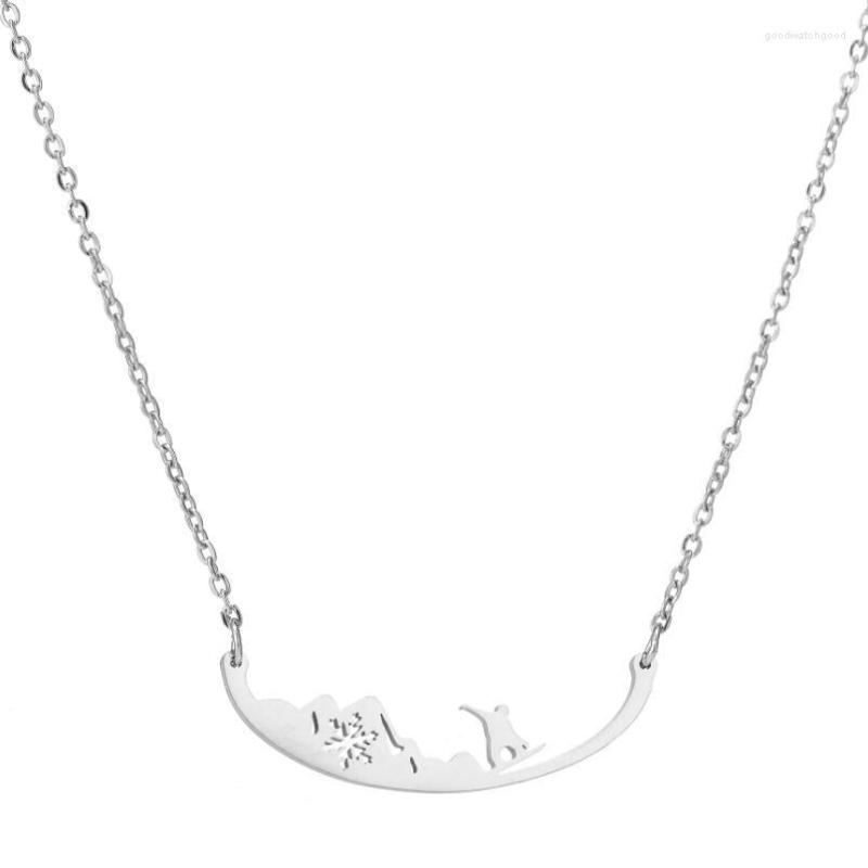 Choker Snowboard Necklace Sweet Stainless Steel Hollowed-out Snowflake Pendant Christmas Clavicle Chain
Choker Snowboard Necklace Sweet Stainless Steel Hollowed-out Snowflake Pendant Christmas Clavicle Chain