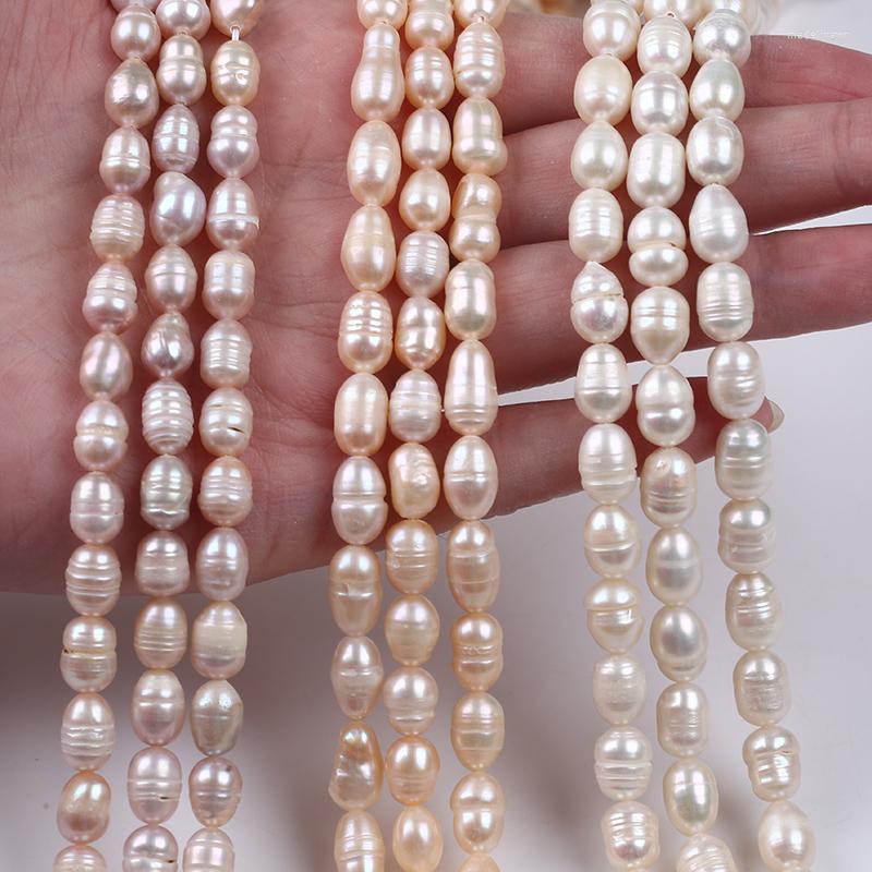 Chains 7-8mm White Pink Purple Rice Shape Freshwater Pearl Strand For Women Jewelry Making
Chains 7-8mm White Pink Purple Rice Shape Freshwater Pearl Strand For Women Jewelry Making